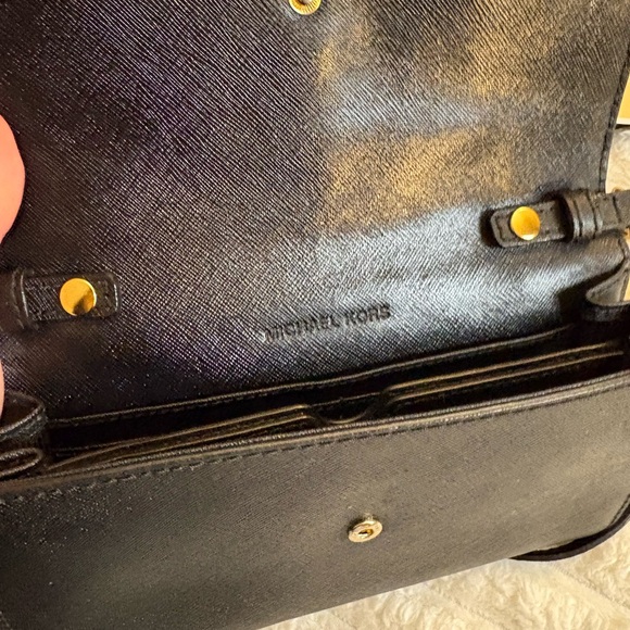 Michael Kors Black and Gold Crossbody Bag - Picture 12 of 13
